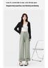 High-Waisted Maternity Straight-Leg Pants - Trendy, Versatile, Loose Korean Style for Spring & Autumn