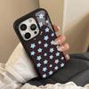 Blue star design glass phone case suitable for iPhone 17 16 15 14 13 12 11 Pro/Max/Plus anti drop and shockproof back cover