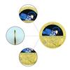 Japanese Classic Animation Gold Plated Color Commemorative Coin Classic Animation Peripheral Commemorative Collection Gift