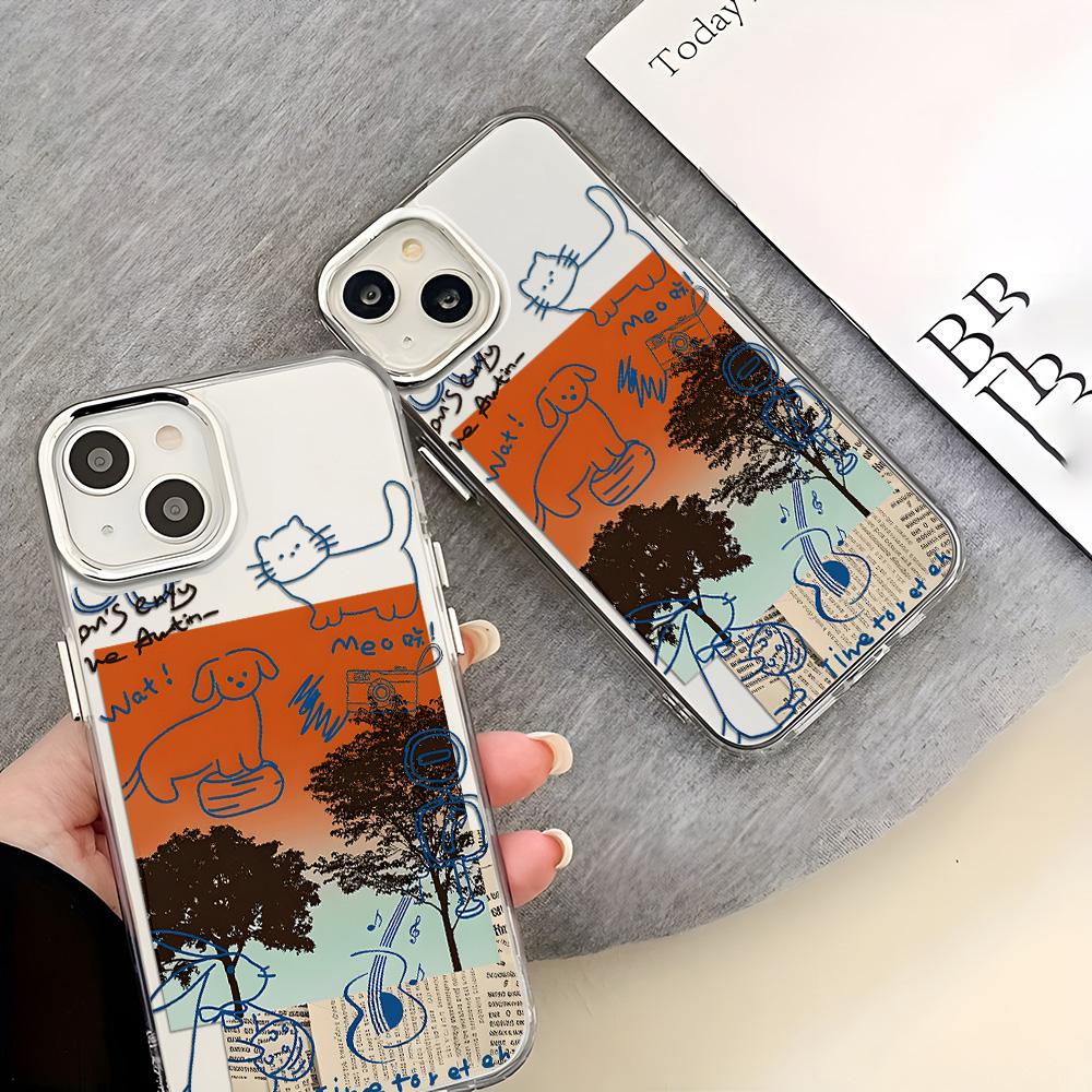 Transparent Phone Case for iPhone 11 12 13 iPhone 13 14 15 Pro 15 16 Pro Max Samsung A15 A16 A25 A26 A55 A56 S25 S24 S22 S23 Ultra S25 Edge
