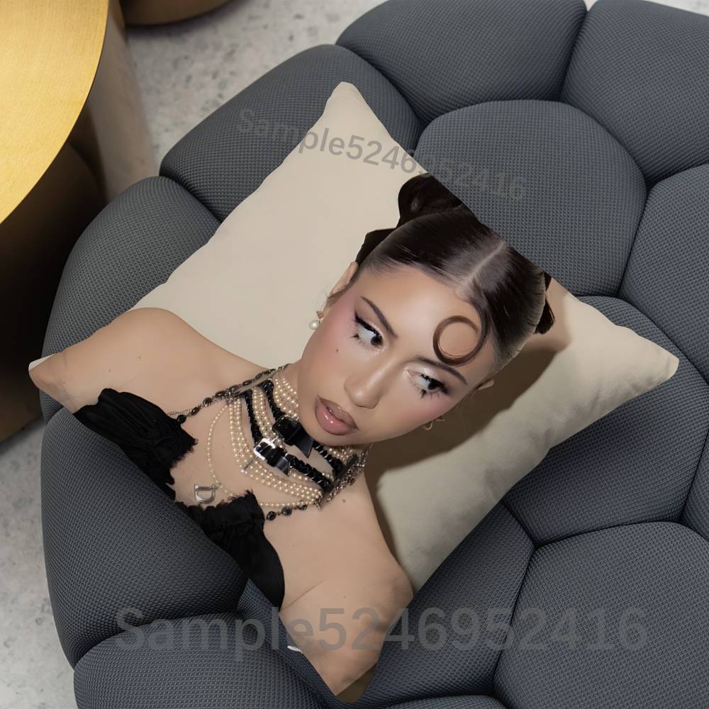 KKali Uchis Sincerely Square Cushion Pillow Case Sofa BedroomLiving Room Backrest Multiple Sizes Washable Covers