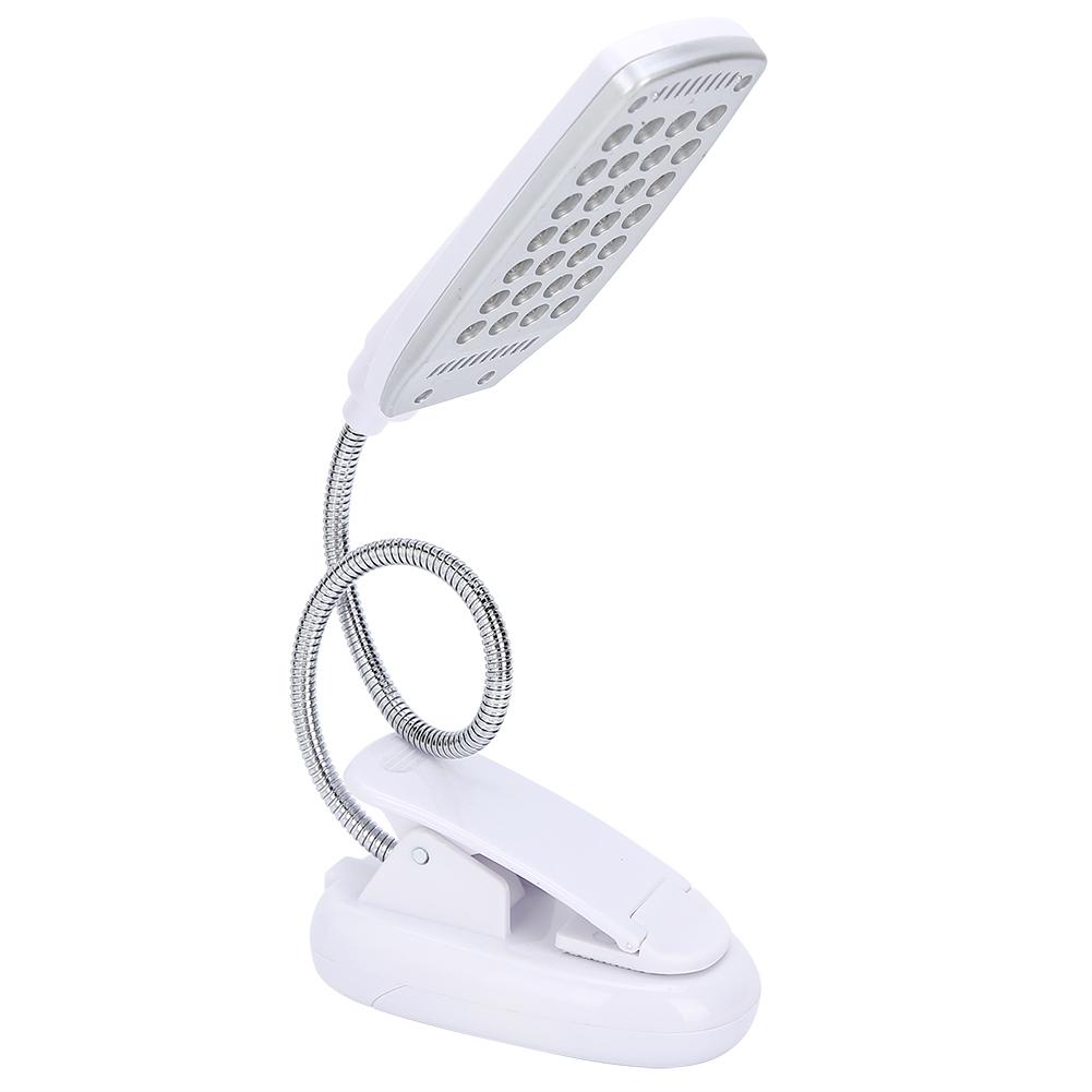 28LED High Brightness 360 Degree Rotating Reading Clip Table Desk Light Lamp for Eye Protection