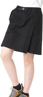 Namelessage Culotte Size WM Outdoor Pants Women's NAOP-43 Mid-Length Skirt, Black, (Climbing/Trekking), Stretch,