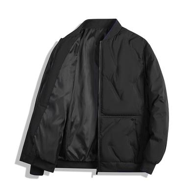 Down Cotton Jacket, Men's Baseball Collar, Cotton Jacket, Warm Jacket