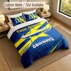 Bedding Set 1 Duvet Cover 2 Pillowcases North Queensland Cowboys Print Soft Bed Linen Bedroom Decor