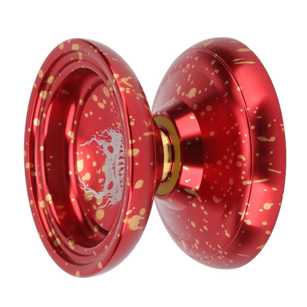 Kids Yoyo Toy Unresponsive Bearing Stable Rotation Cool Looking Alloy Yoyo Ball with Glove Strings
