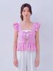 Lo Beati Bella Layered Short Vest (Lavender)