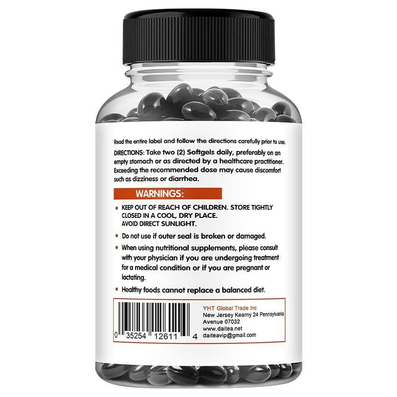 Daitea Pumpkin Seed Oil Supplement 3000mg Per Serving, Cold Pressed Virgin, with Saw Palmetto 300mg, 2-in-1 Formula, 120 Caps