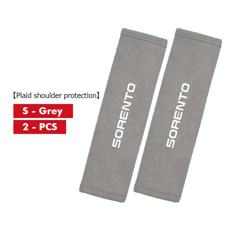 Leather Car Seat Belt Shoulder Pad Shoulder Strap Protection Pad For KIA Ceed Rio K5 K2 Optima Soul Picanto Stonic Venga Rnqt40
