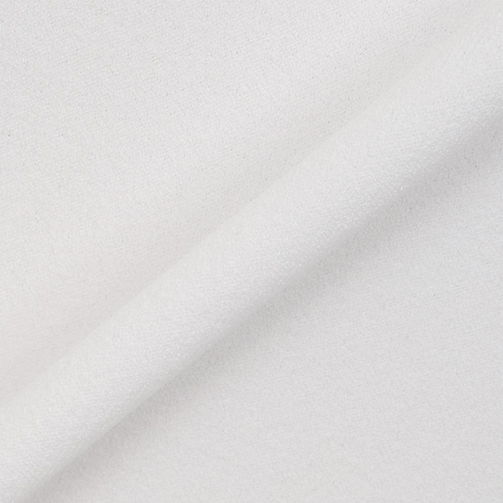 MALBON GOLF Back Knit Hybrid Mock Neck T-Shirt Off White (Man)
