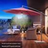 Guarda-sol de Pátio ao Ar Livre com Luzes LED