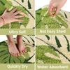 Two Leaf Super Soft  Microfiber  Bath Mat Super Absorbent Anti-Skid Door Mats for Home/Bathroom Mat/Bedroom/Kitchen/Floor Mat (Green) Pack of 1