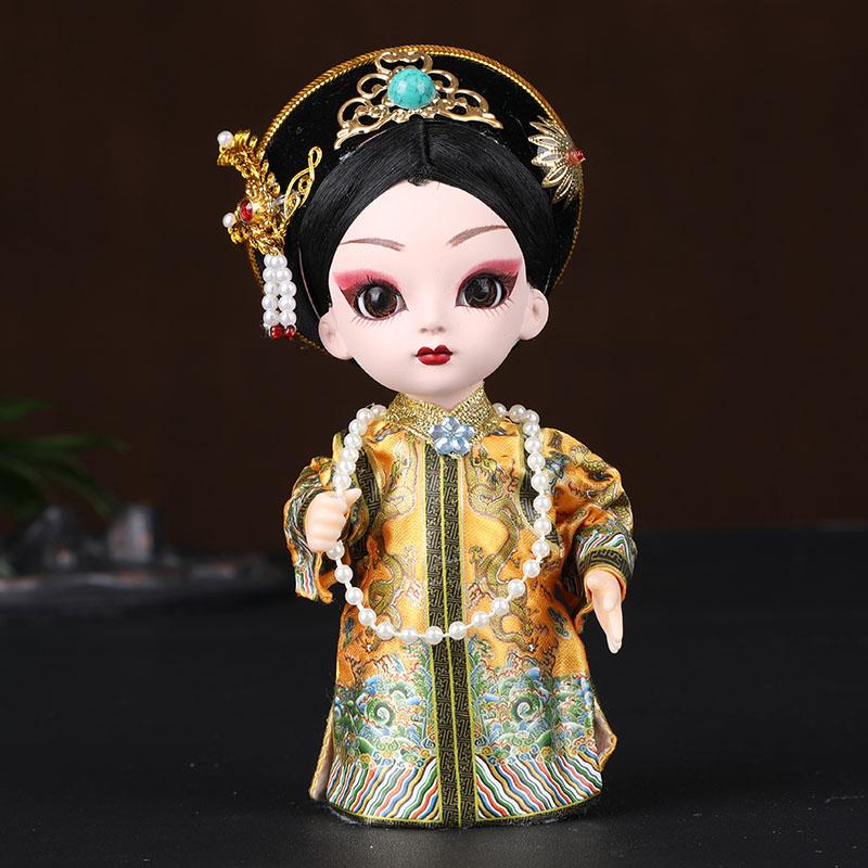 Chinese Opera Character Decoration Silk Doll Peking Opera Mask Doll Chinese Handmade Decorative Gifts Shop decoration Doll