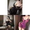 Sexy Lace Sleepwear Set With U Neck And Sleeveless Design For Girls Home And Hotel Use