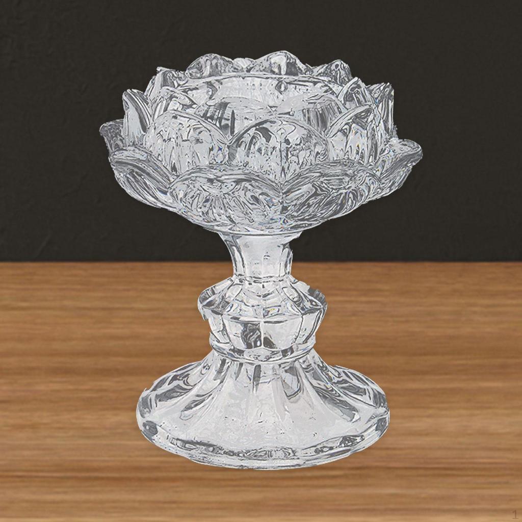 Candlestick Holder Candle Holders Ornament Decorative Flower Tealight Pillar Ghee Lamp