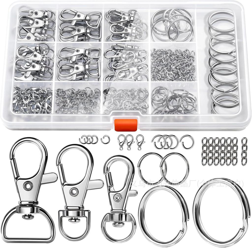 265PCS Keyring Clip & Lobster Clasp DIY Kit