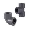 1/2" 3/4"Female Thread PVC Elbow 3 Way Fitting Connector Garden Irrigation Water Tank Aquarium Hose Fitting Adapter