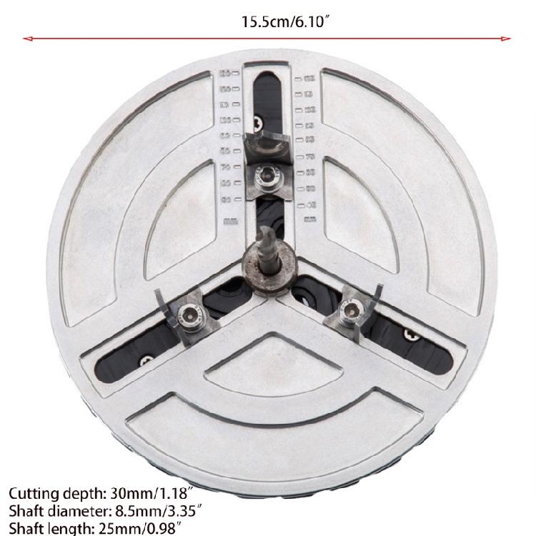 Heavy Duty Adjustable Hole Saw Hole Cutter Drill Bit for Metal Plastic Wood