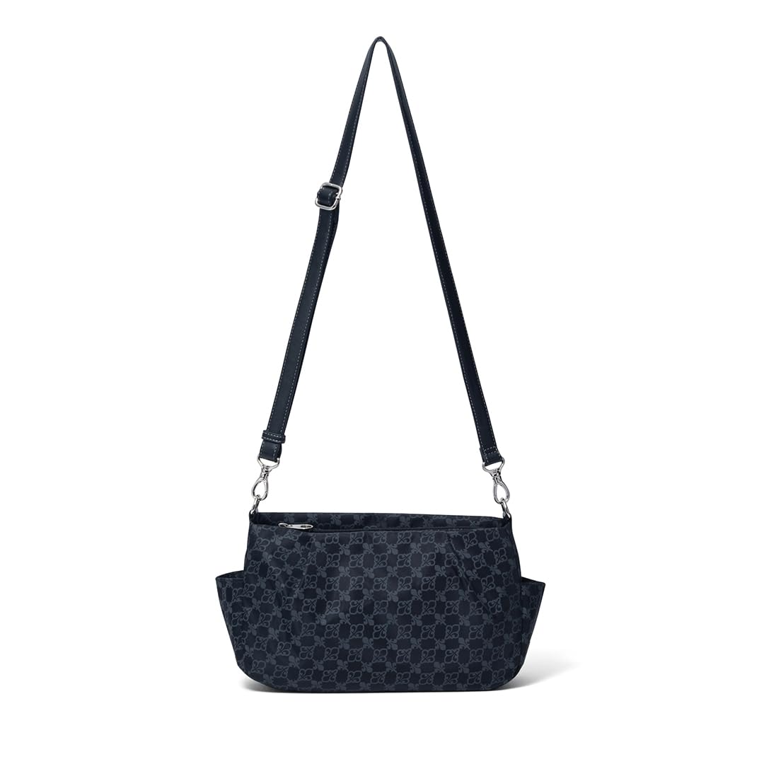 Shoulder Bag Lightweight Nylon Lily Print Shoulder Bag Crossbody Horizontal PXLHFDS1 [Patrick Cox] [Function] Women s чёрный