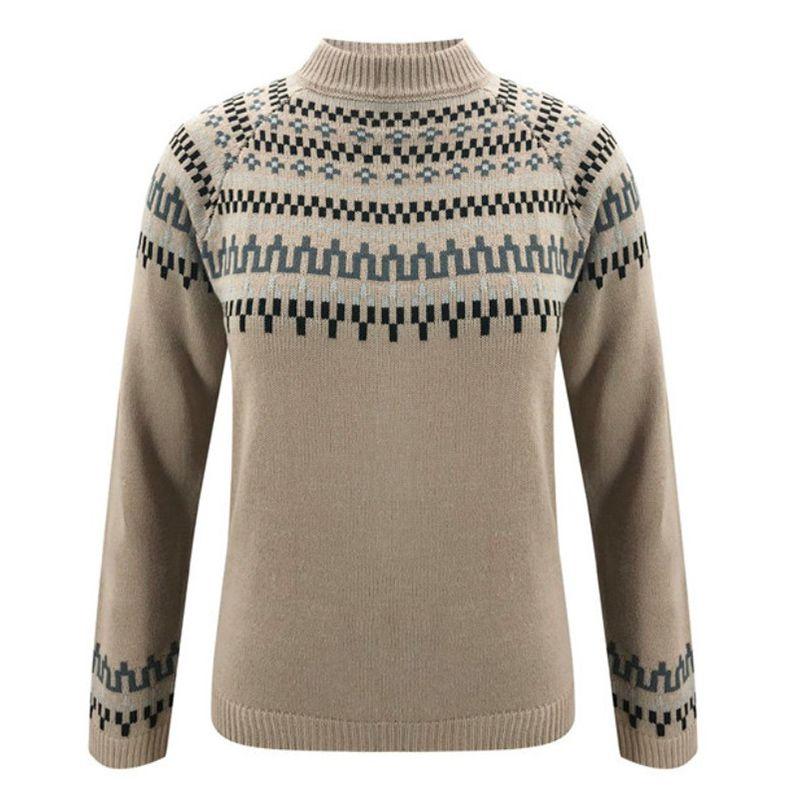 

Джемпер Свитер Женский Повседневный Топ Полуворотник Зимний Вязаный Верхняя одежда Пуловер L серый