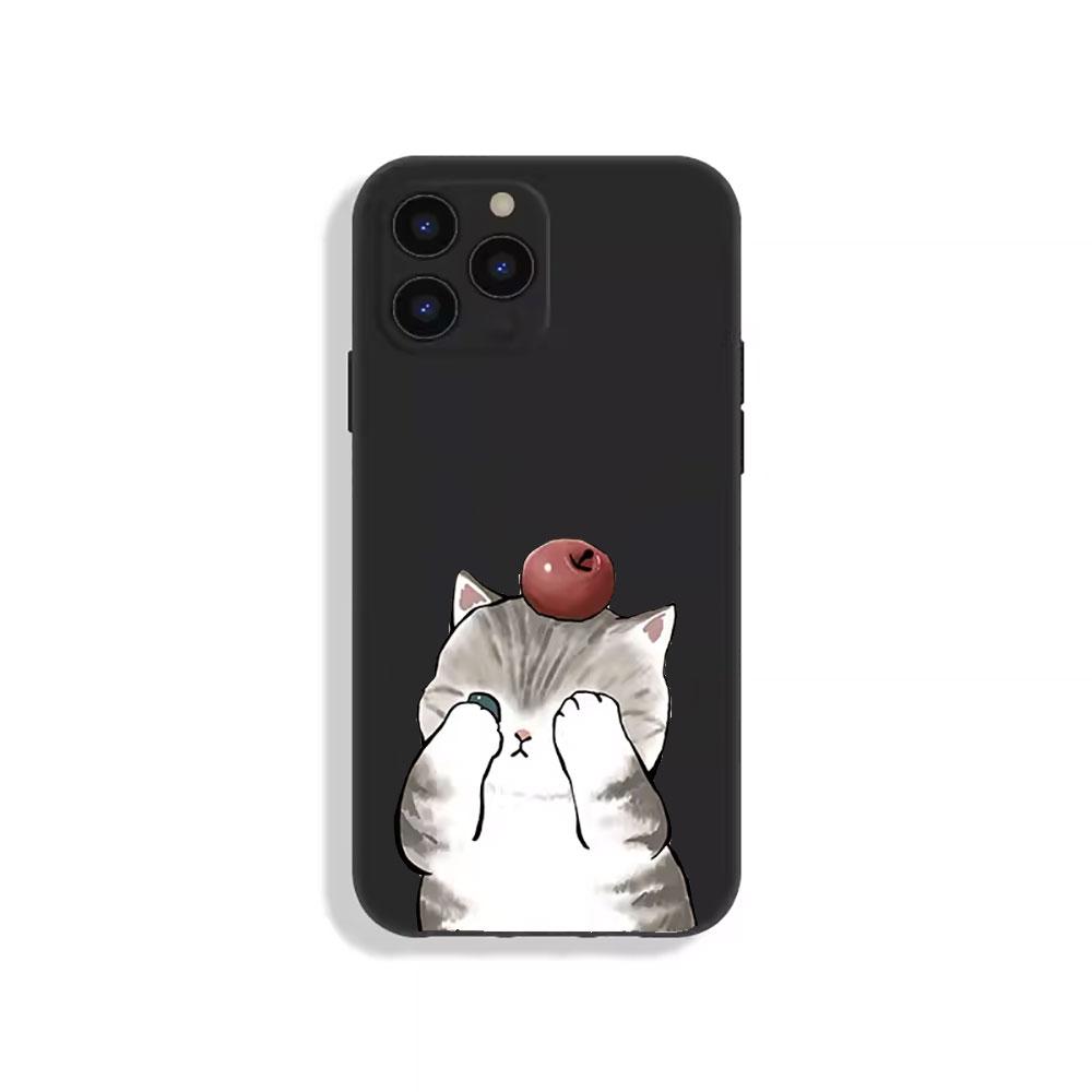 

Мультяшная пара животных Коты Чехол для телефона на двоих для IPhone 16 15 14 13 12 11 Pro MAX Mini SE XS X 7 8Plus Мягкий силиконовый чехол Fundas iPhone 15 ProMax