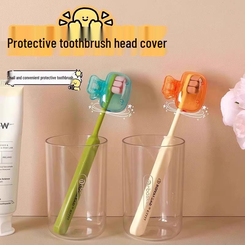 Portable Toothbrush Dustproof Protective Cap and Storage Clip Sleeve for Travel