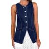 European & American Retro Sleeveless Denim Jacket for Women
