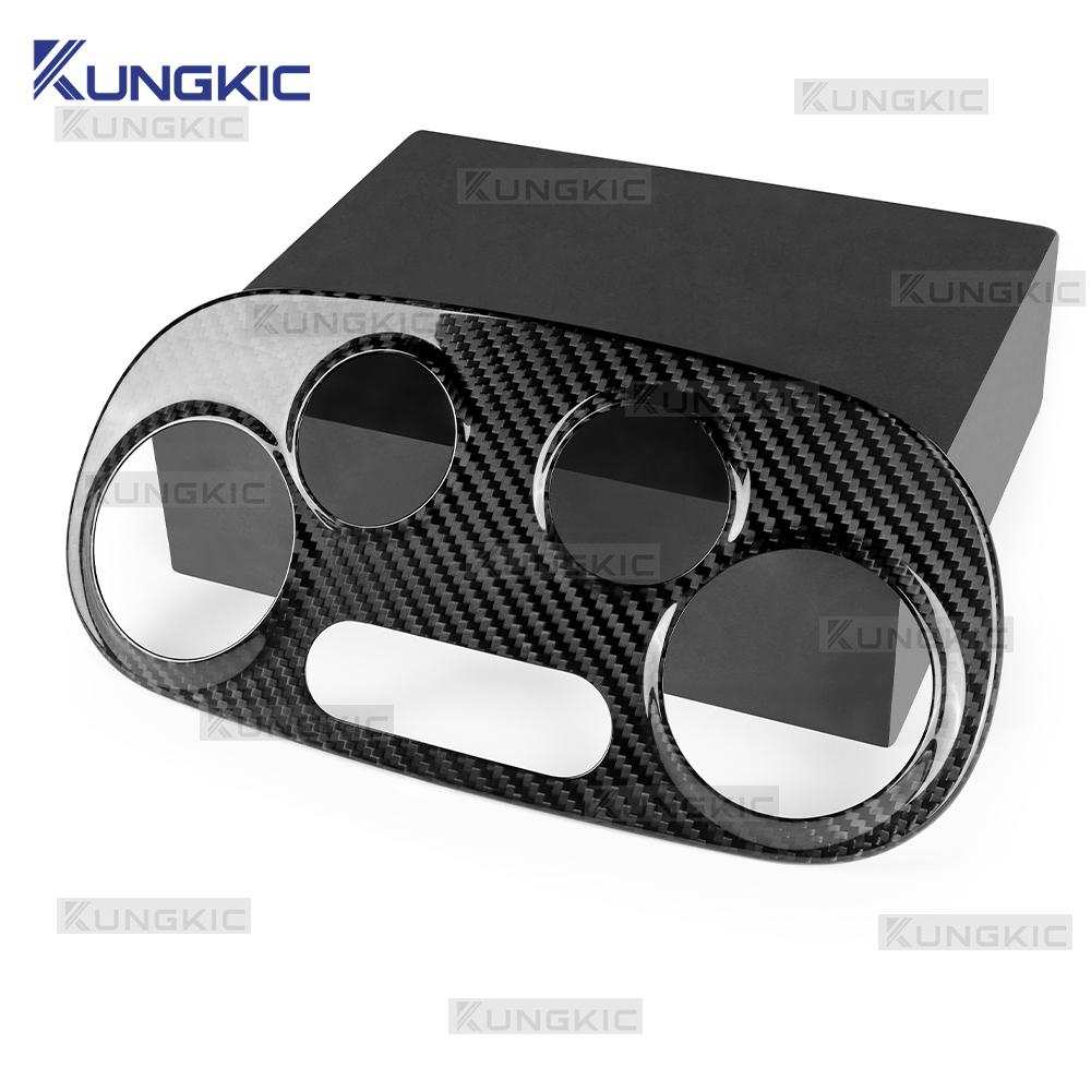 Real Hard Dry Carbon Fiber For Abarth 595 695 595C 695C 2012-2022 2023 2024 Fiat 500 500C 2008-2024 AC Digital/Manual Climate