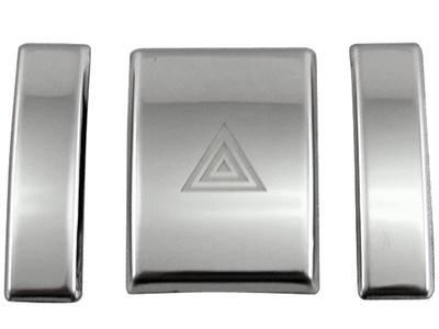 BRIGHTZ Pro Box 160 165 Super Mirror Stainless Steel Plated Hazard Switch Cover 3PC