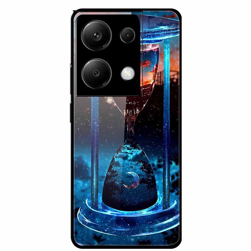 Redmi NOTE 13 PRO 4G Case with Tempered Glass & Aesthetic Color Painting