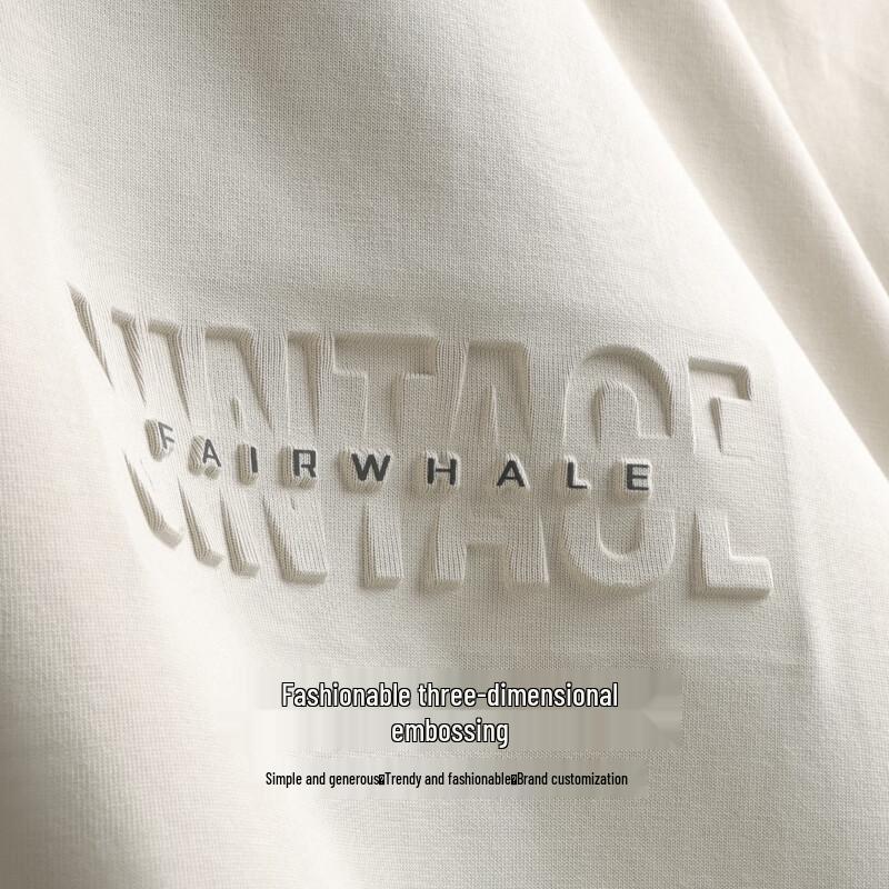Mark Fairwhale Men's 3D Embossed Crew Neck T-Shirt