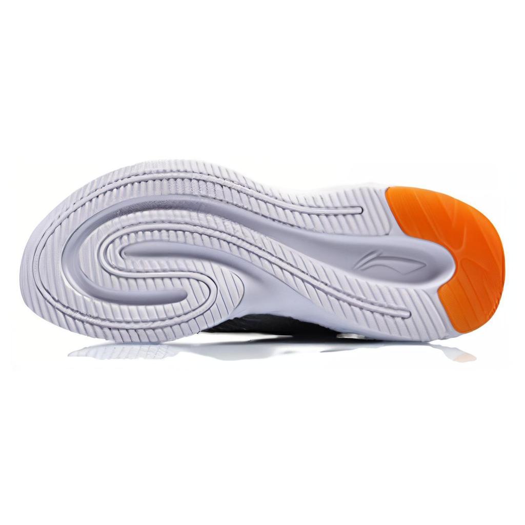 Li Ning Comfortable Abrasion Resistant Breathable Low top Running Shoes Men's Gray Black ARST067-2