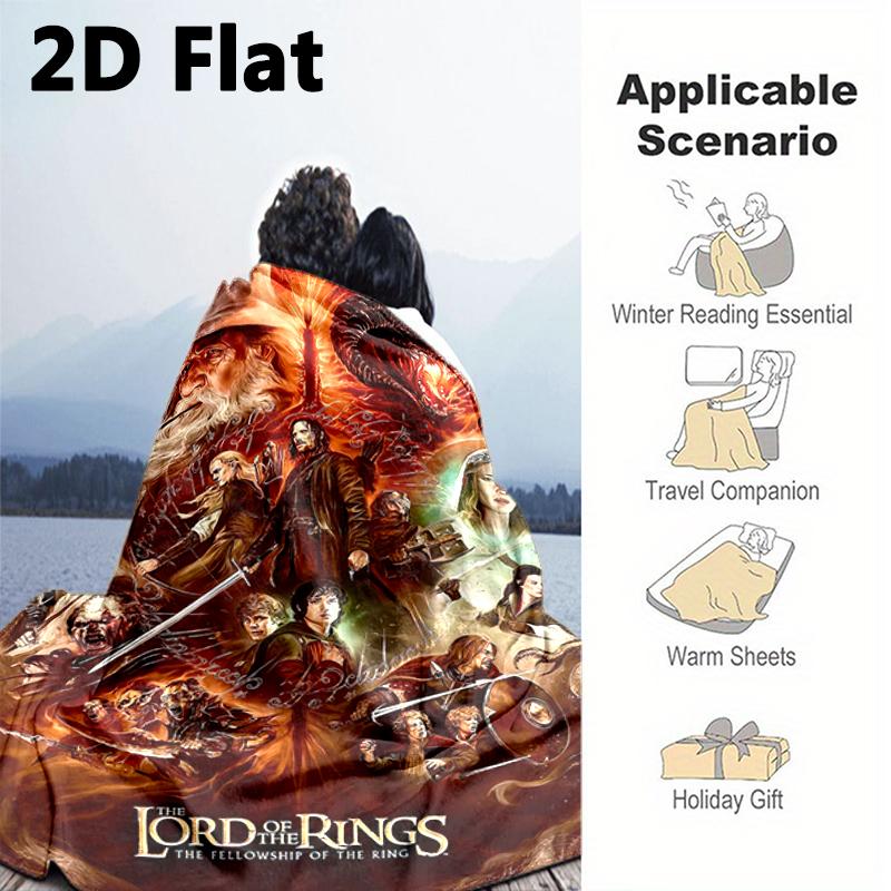 1PC The Lord of the Rings blanket, all-season lightweight home office outdoor nap multifunctional blanket, Christmas gifts
