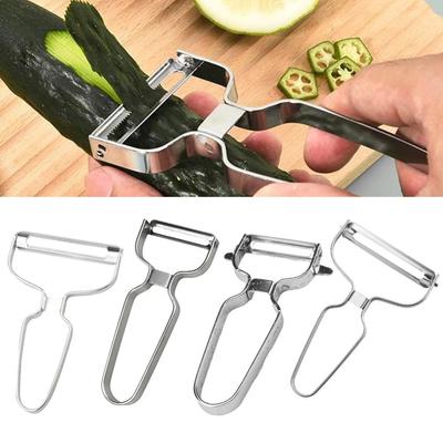 1 éplucheur de fruits et légumes en acier inoxydable, râpe à chou, trancheuse à salade, outils de cuisine, gadgets, outils pour fruits et légumes, éplucheur
