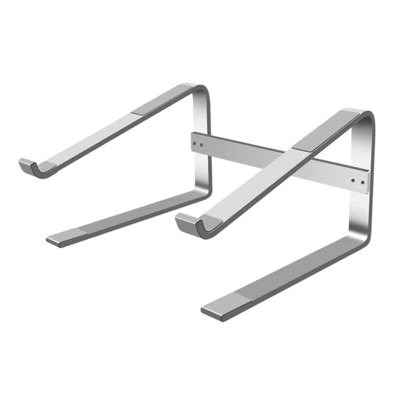 Aluminium Alloy Laptop Holder Stand Portable Foldable Desktop Bracket Support Stand For Tablet Laptop Desktop Holder серебряный
