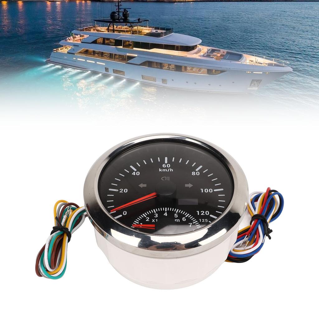 GPS Speedometer with Tachometer 8000 RPM 85mm 3 3Celsius8 In GPS Speedometer with Indiction Light for Marine ATV Vehicle