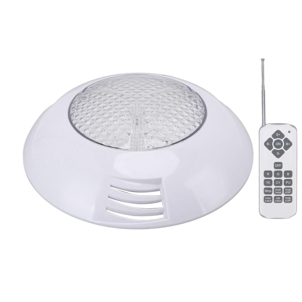 LED Poolleuchten AC12V RGB Fernbedienung IP68 Wasserdicht Hohe Lichtdurchlässigkeit Langlebiges ABS PC Aquarium