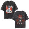 2026 Hot Sale Anime Hunter X Hunter Phantom Troupe Washed T-shirts Hisoka Graphic Print T Shirts Men Women Clothing Cotton Oversized Tee Short Sleeve