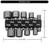 9/14Pcs Driver Hexagonal Power Nut Driver Drill Bit Tool Socket Wrench Set for Pneumatic Screwdriver Accessories