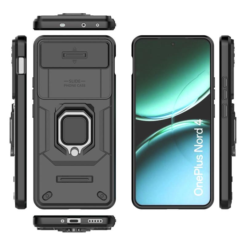 For OnePlus Nord 4 Case Slide Camera Len Cases For OnePlus Nord 4 Cover Shockproof Armor PC TPU Phone Cover For OnePlus Nord 4