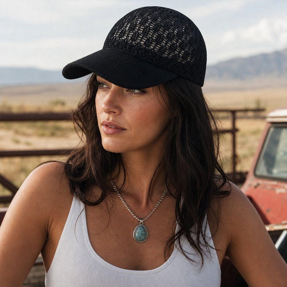 Solid Color Women's Peaked Cap Breathable Duck Tongue Cap Fashion Accessory Baseball Cap Summer