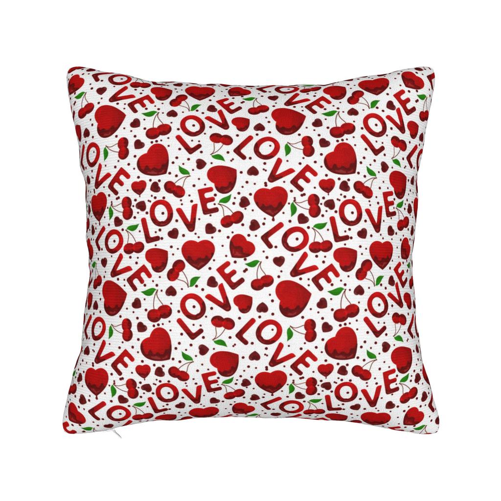 Romantic Hearts And Arrows Seamless Pillow Cover Soft Cushion Cover Novelty Pillow Case For Sofa Couch Bed Living Room