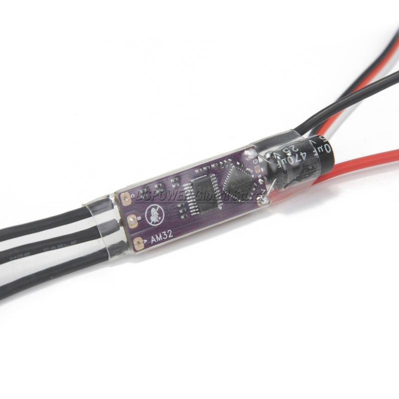 AM32 2-4S 40A ESC 32-bit Electronic Speed Controller Signal Cable Support PWM/DSHOT/Sine for RC Car Crawler Dron Brushless Motor
