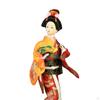 Ethnische japanische Puppen, Miniaturfiguren, 22,9 cm, Kunsthandwerk, orientalische antike Kabuki-Dame-Statuette
