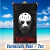 Beach Towel Custom Name Text, Quick Dry Large Towel For Beach HomeFriday the 13th Jason Voorhees