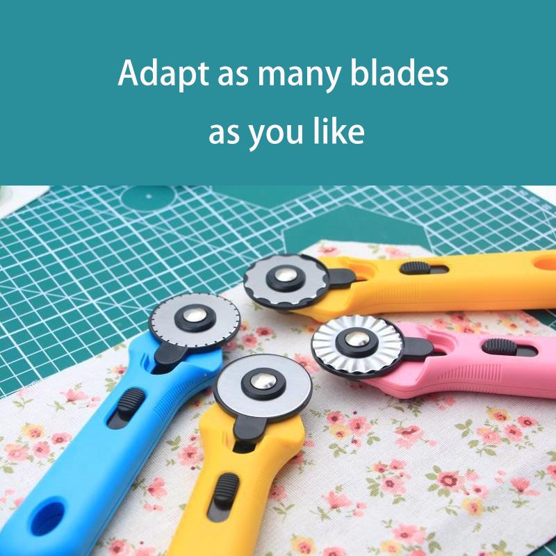 Quilting Wheel Knife 45mm Leather Cutting Knife1pc Manual Rotary Cutting Plastic Handle Roller Knife