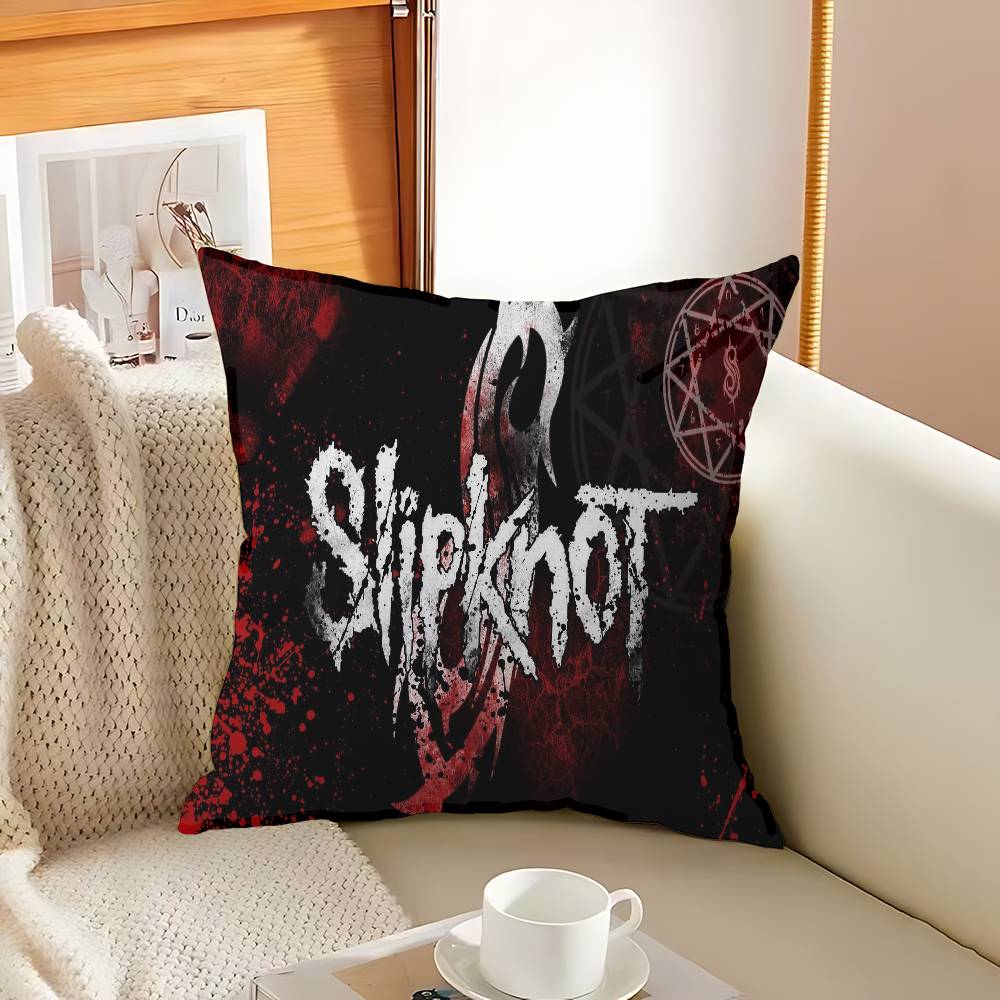 Band S_SlipknotS Pillow Anime Pillow Sofa Bed Head Pillow Cover Cushion Cover 45x45 cm Fashion