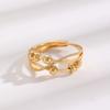 High Quality 2026 Smart Ring Rotatable Ring, Fashionable Multi-layer Cross Decompression Anxiety Ring Open Ring