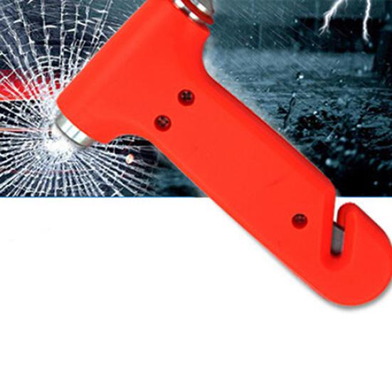 Taglierina per cintura di sicurezza con martello di emergenza per fuga di sicurezza per finestrini in vetro per auto 2 in 1