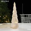 Christmas Glass Tree Table Lamp Vintage Desktop Light With Star Sequins Holiday Decor